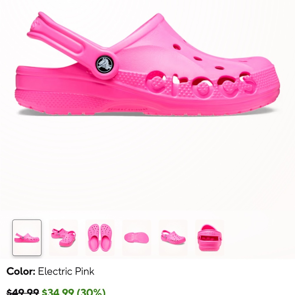 CROCS Classic Clog in Hot Pink - Picture 4 of 4